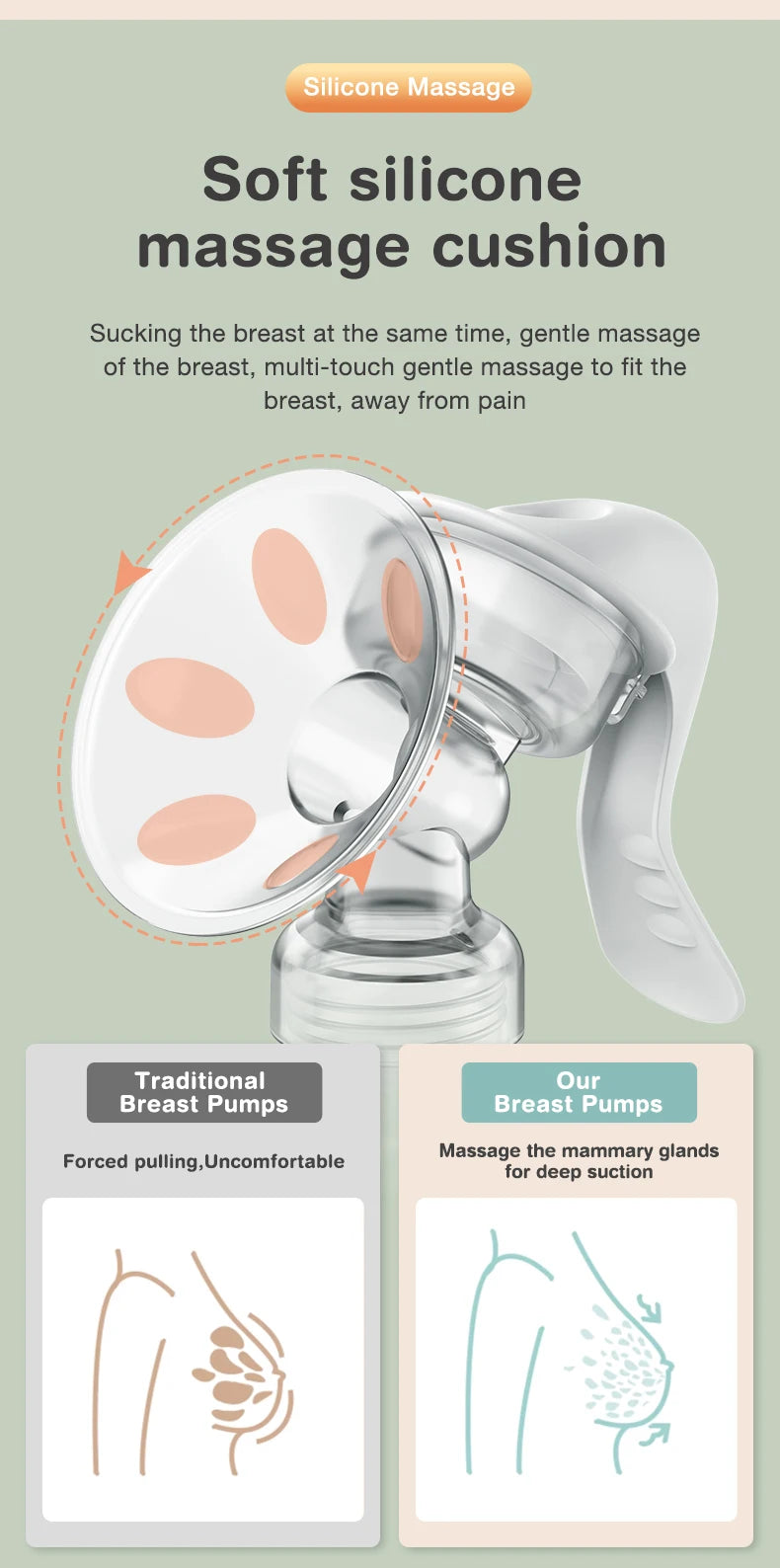 MAMIJOY  Breast Pump Baby Nipple Manual