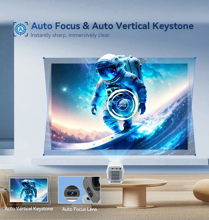 DITONG X3Plus HD projector Native 1080P support 4K WIFI6 BT5.4