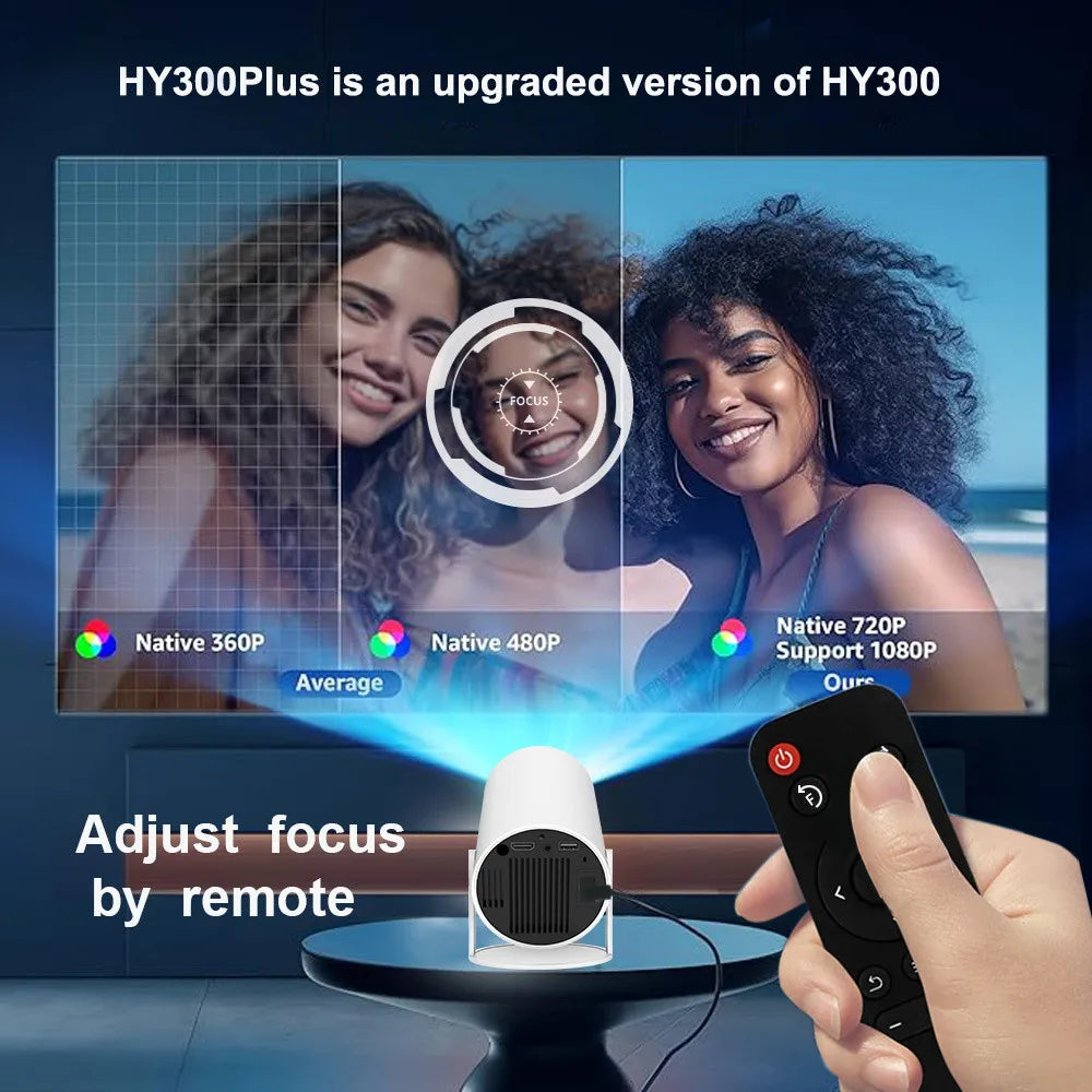 DITONG HY300 Plus Projector Android 4K 1280*720P Dual Wifi