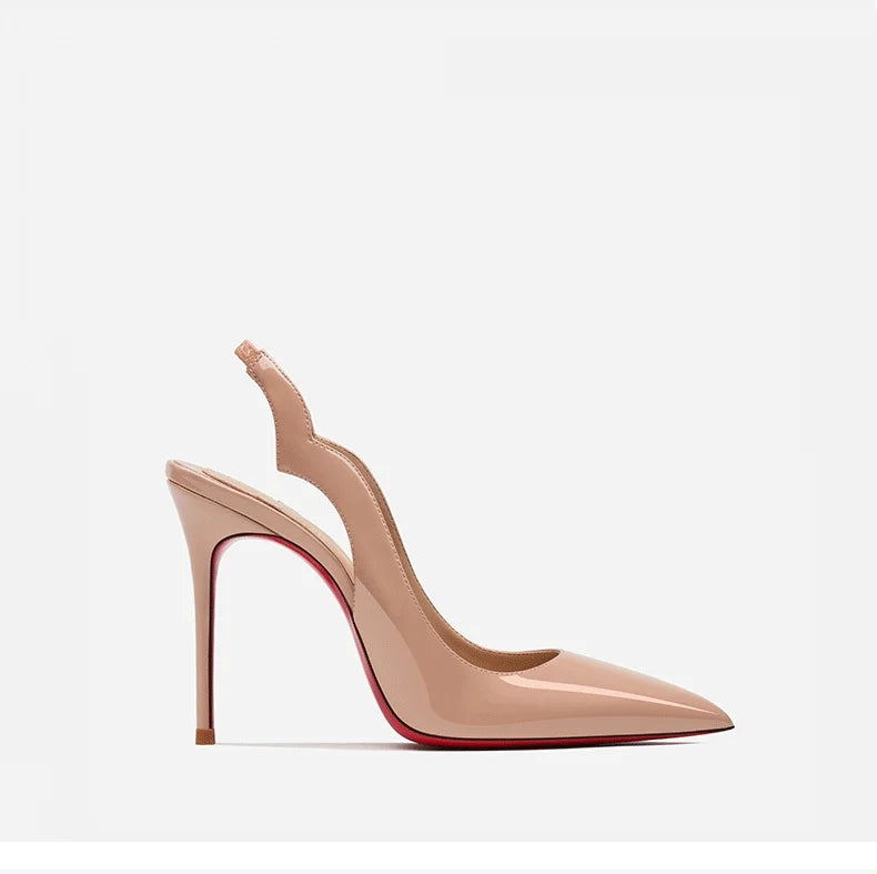 Heels Red Shiny Bottoms sexy Pointed