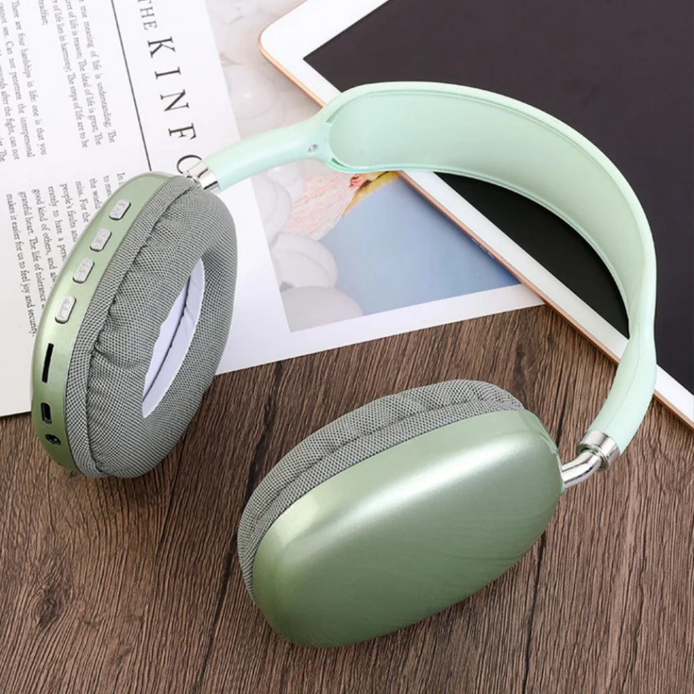 AuraWave Wireless Headphones, Smart Noise Reduction, Hi-Fi Stereo Sound for Sports & Gaming