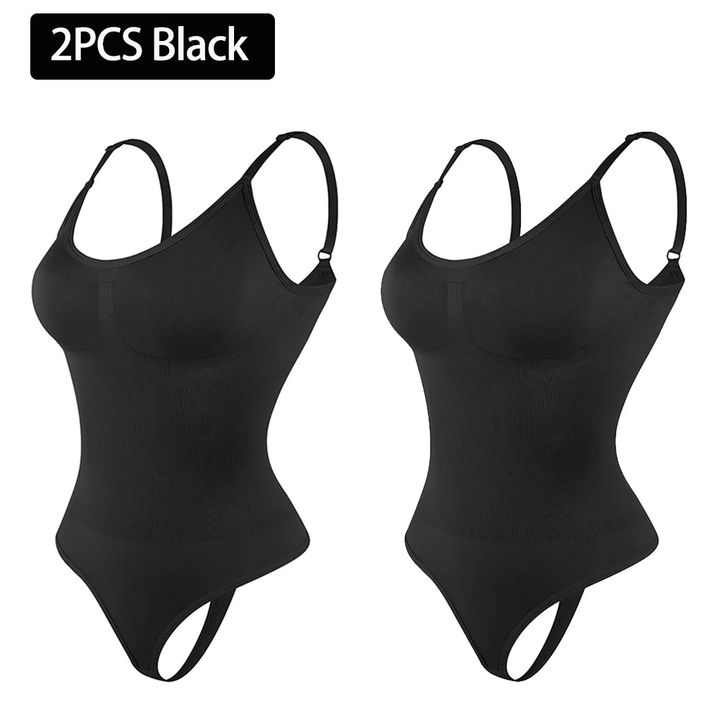Full Body Shaper | All-in-One Slimming Bodysuit with Thong Back