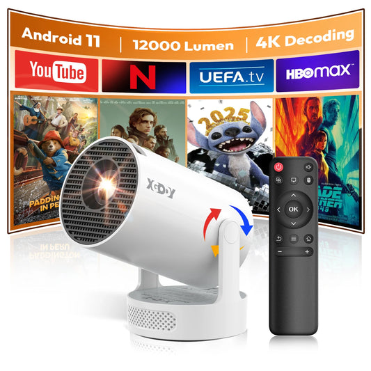 XGODY Gimbal Projector: 720P HD Smart Android Cinema
