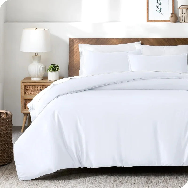Lyocell Bamboo Bedding Set: Single Duvet Cover & Pillowcases
