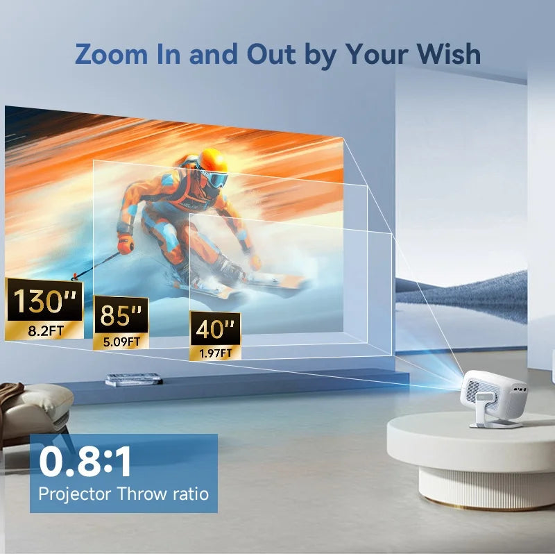 DITONG X3Plus HD projector Native 1080P support 4K WIFI6 BT5.4