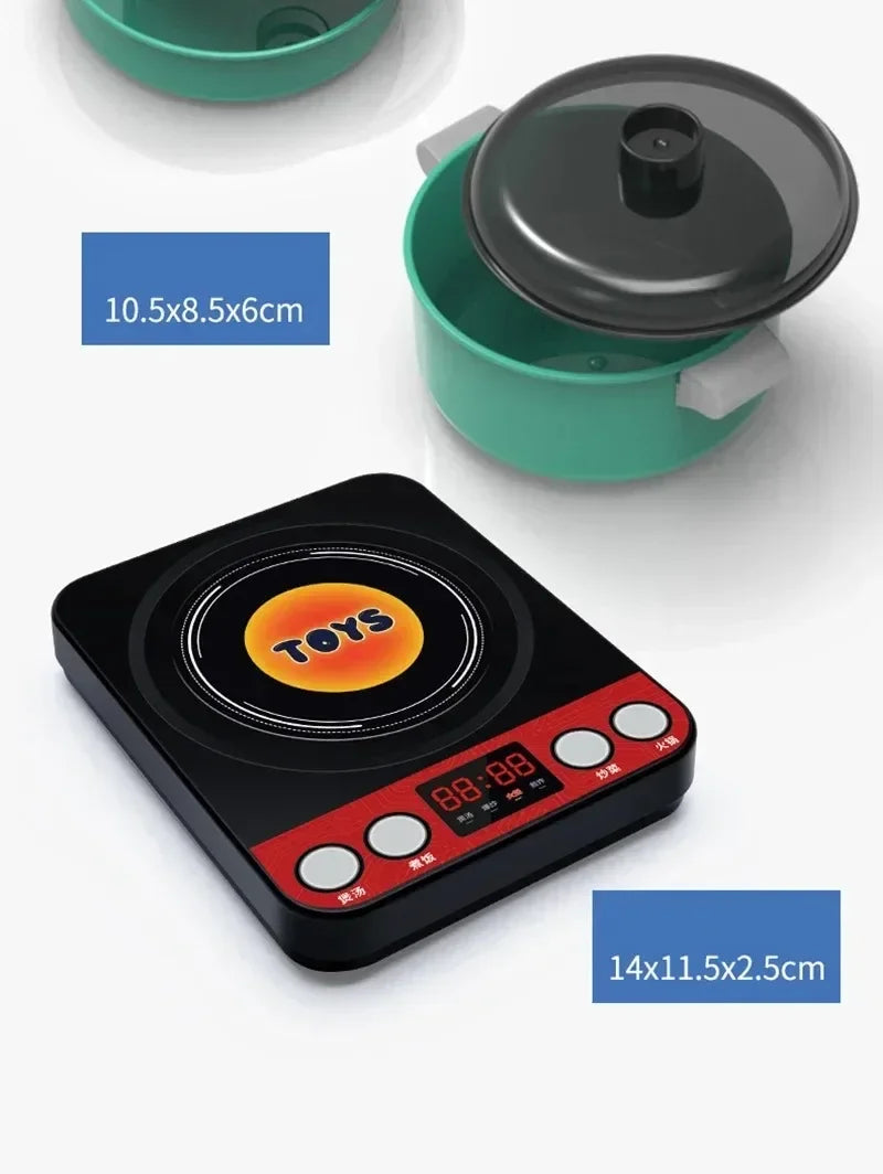 Play Kitchen Accessories Kit with Play Pots