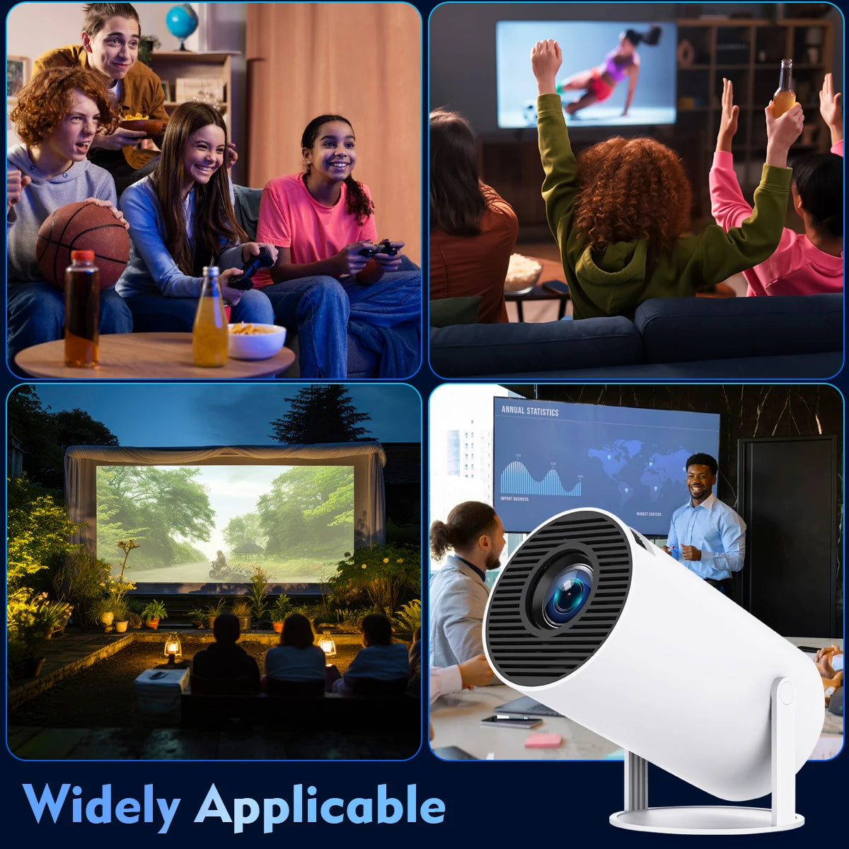 Magcubic Projector Android 11 4K 1280*720P HY300 Pro + Dual Wifi