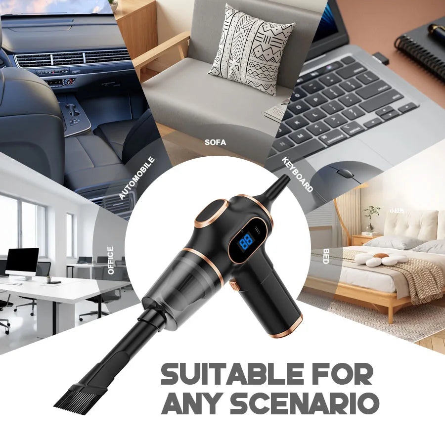 ABS High-Power Wireless Car Vacuum Cleane