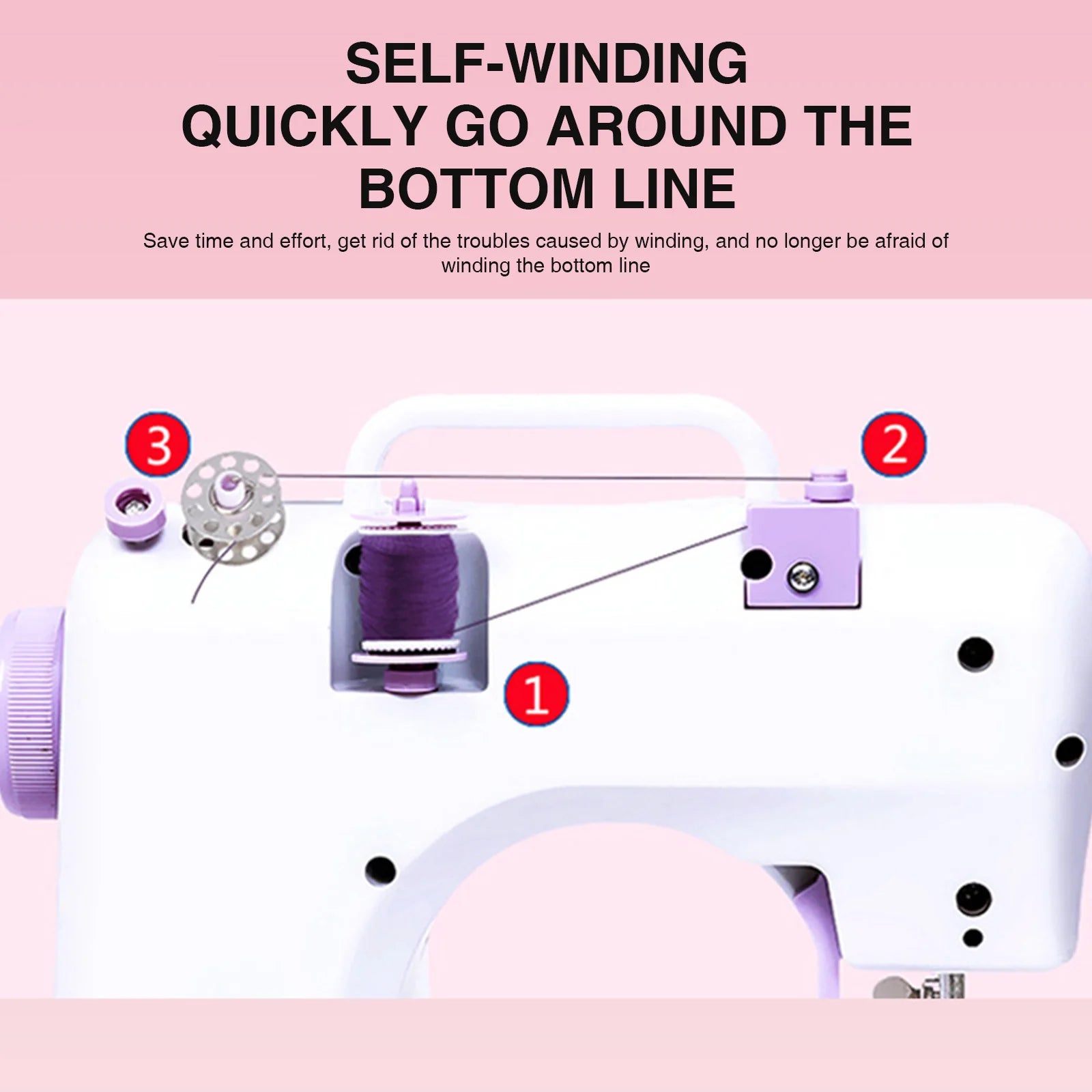NENG 505A Portable Sewing Machine with 12 Stitches | Electric & Battery Powered