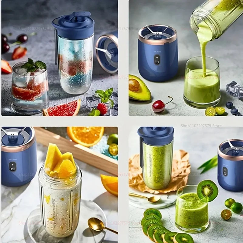 Compact Handheld Blender with 1000ml BPA-Free Cup, USB Rechargeable