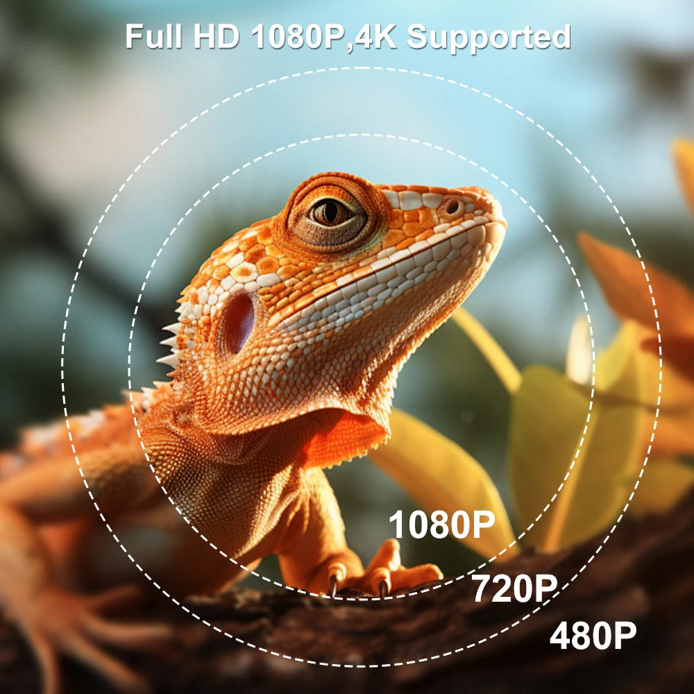 Salange Native 1080P 340ANSI 4K Mini Projector Andorid TV11.0 P360 360°