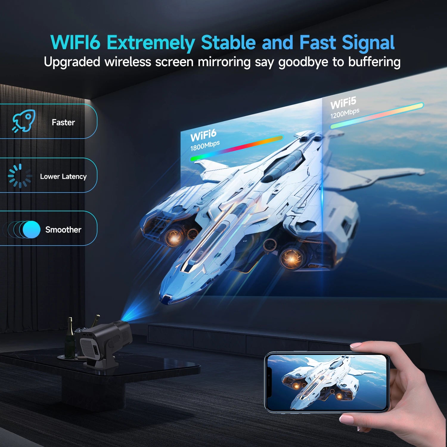 Magcubic HY320 Native 720P Android 11 Smart Projector