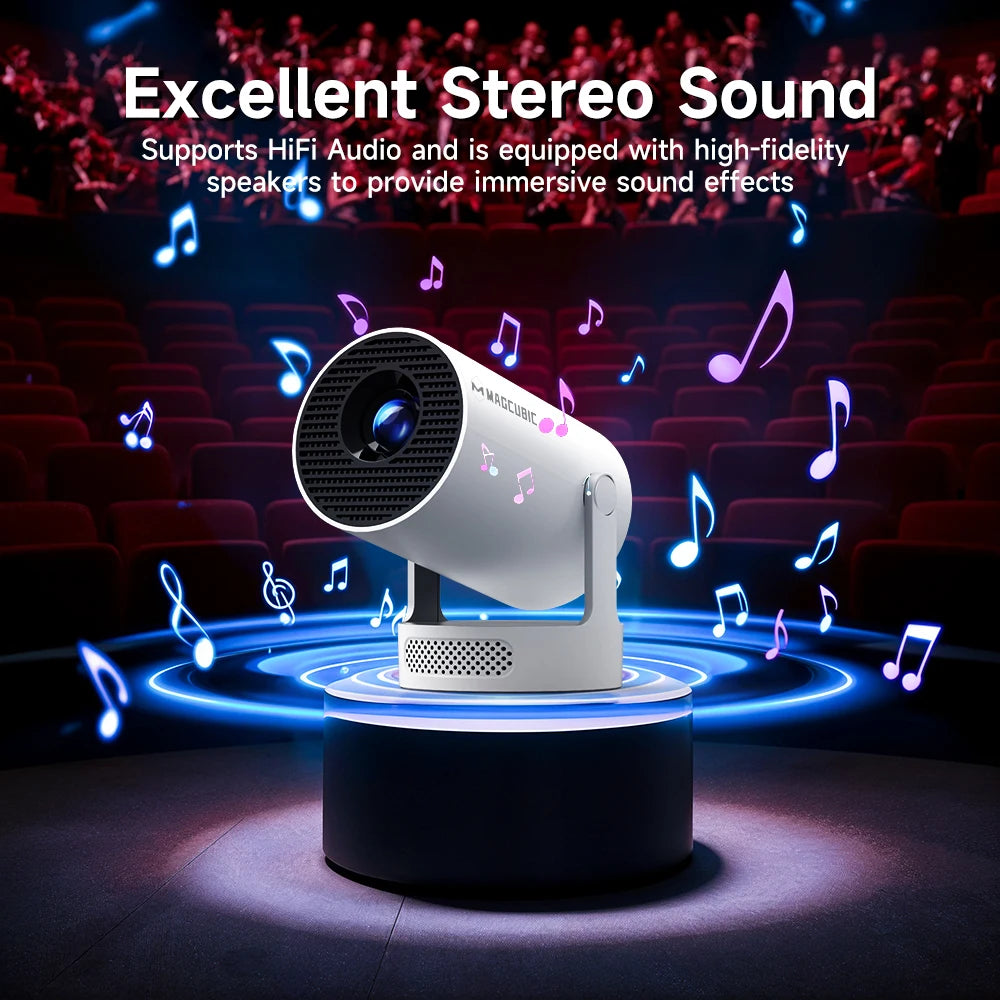 Magcubic Projector Android 11 4K 1280*720P HY300 Pro + Dual Wifi
