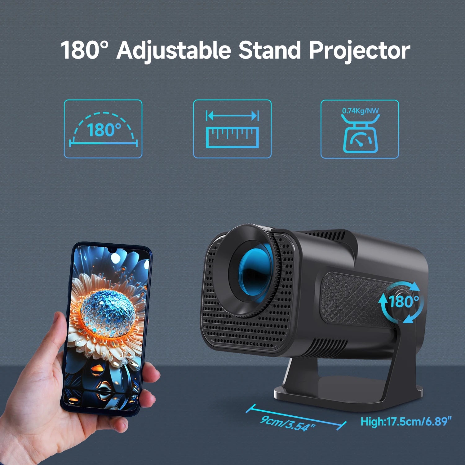 Magcubic HY320 Native 720P Android 11 Smart Projector