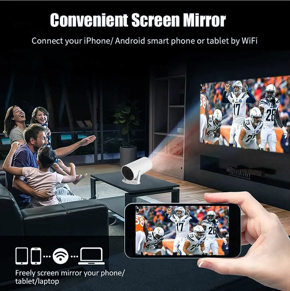DITONG HY300 Plus Projector Android 4K 1280*720P Dual Wifi