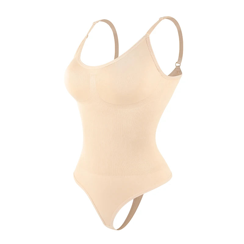 Full Body Shaper | All-in-One Slimming Bodysuit with Thong Back