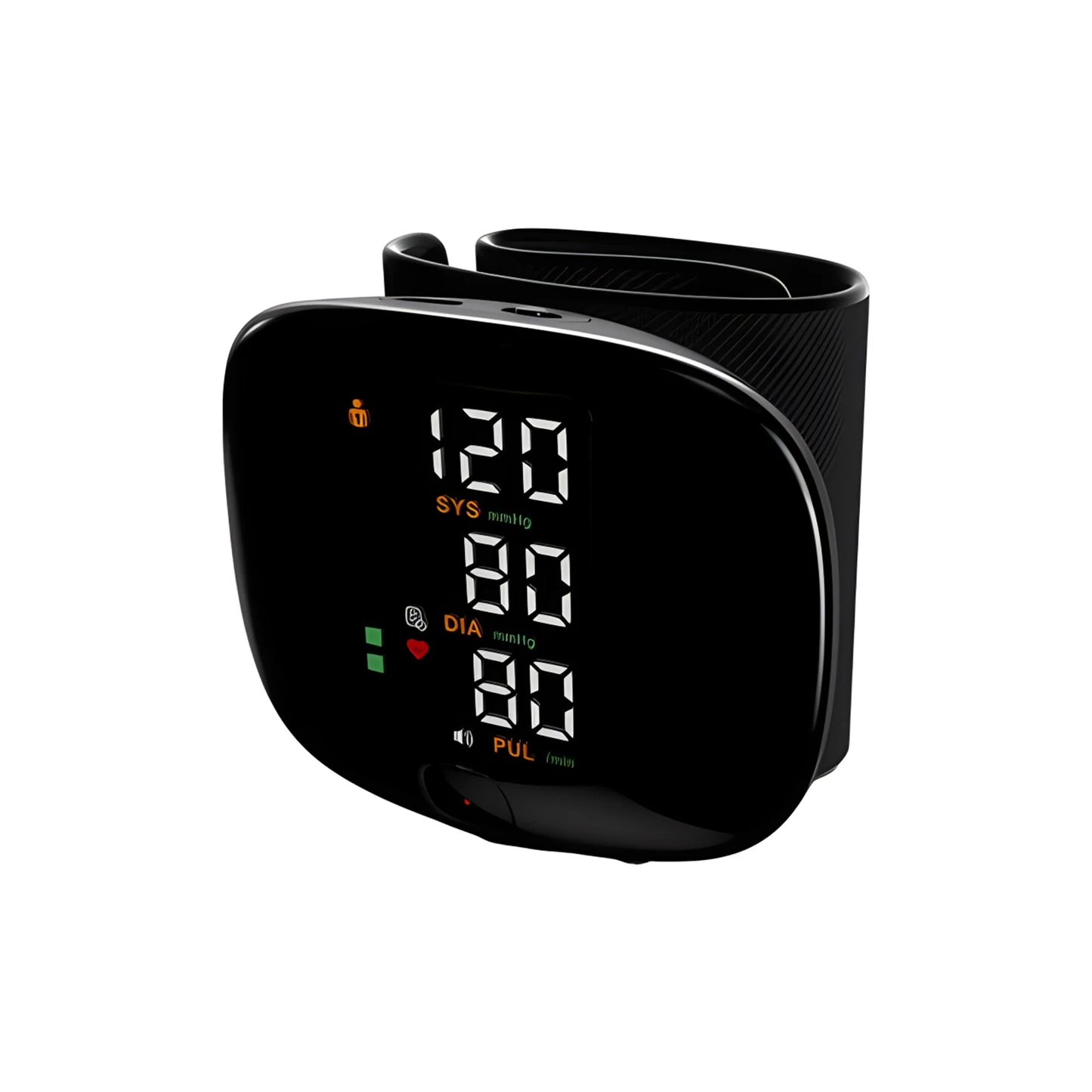English Voice Activated Portable LED Wrist Blood Pressure Monitor
