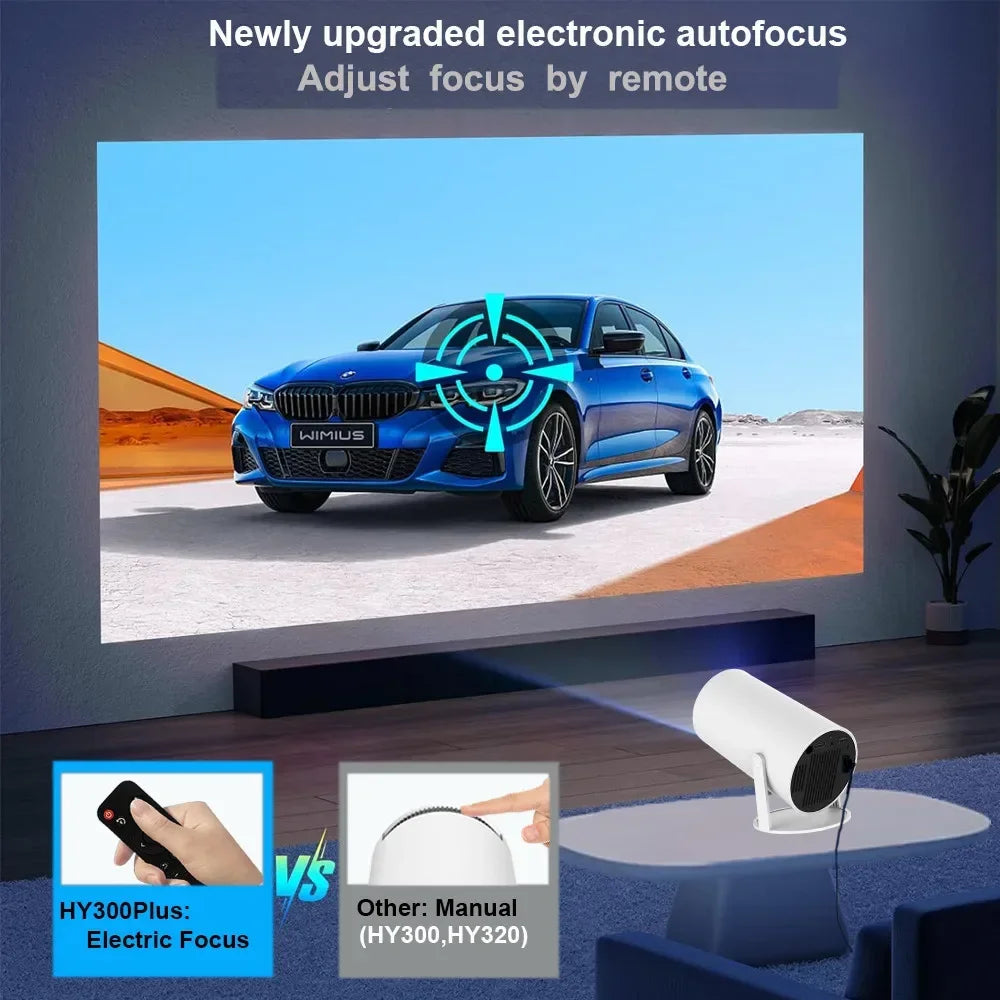 DITONG HY300 Plus Projector Android 4K 1280*720P Dual Wifi