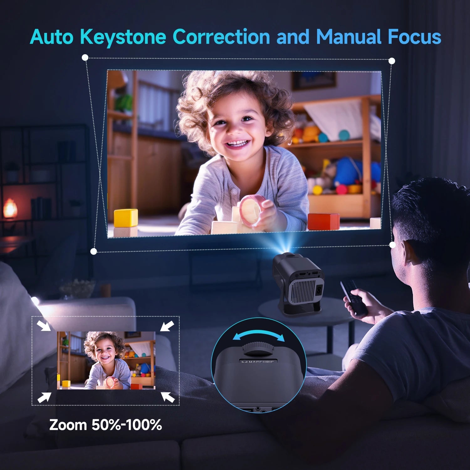 Magcubic HY320 Native 720P Android 11 Smart Projector