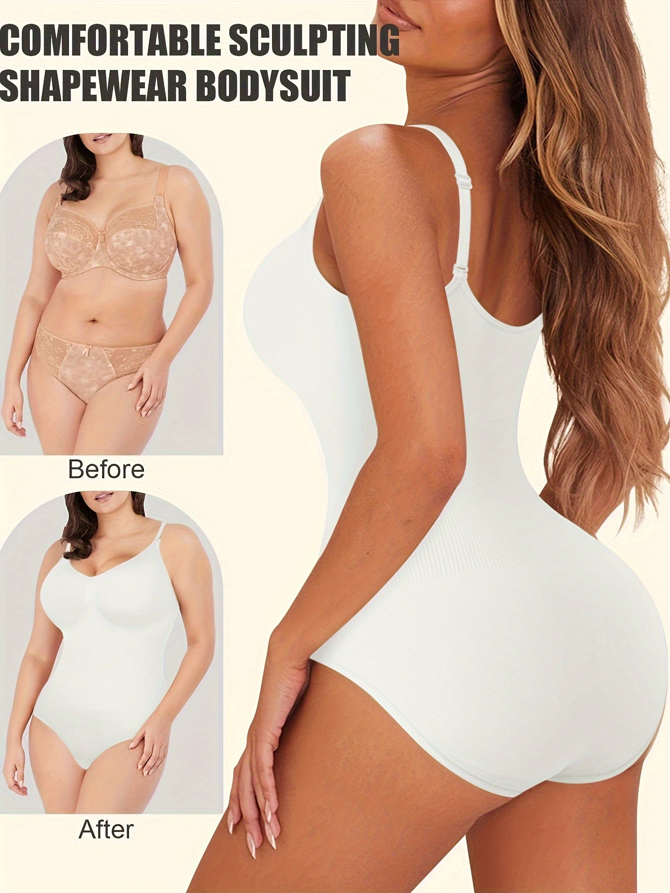 Women's Seamless Shaping Bodysuit | Tummy Control & Butt Lifting Slip