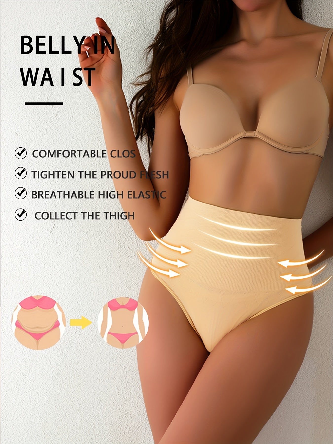 Women's Seamless High-Waist Shaping Shorts | Firm Tummy Contro