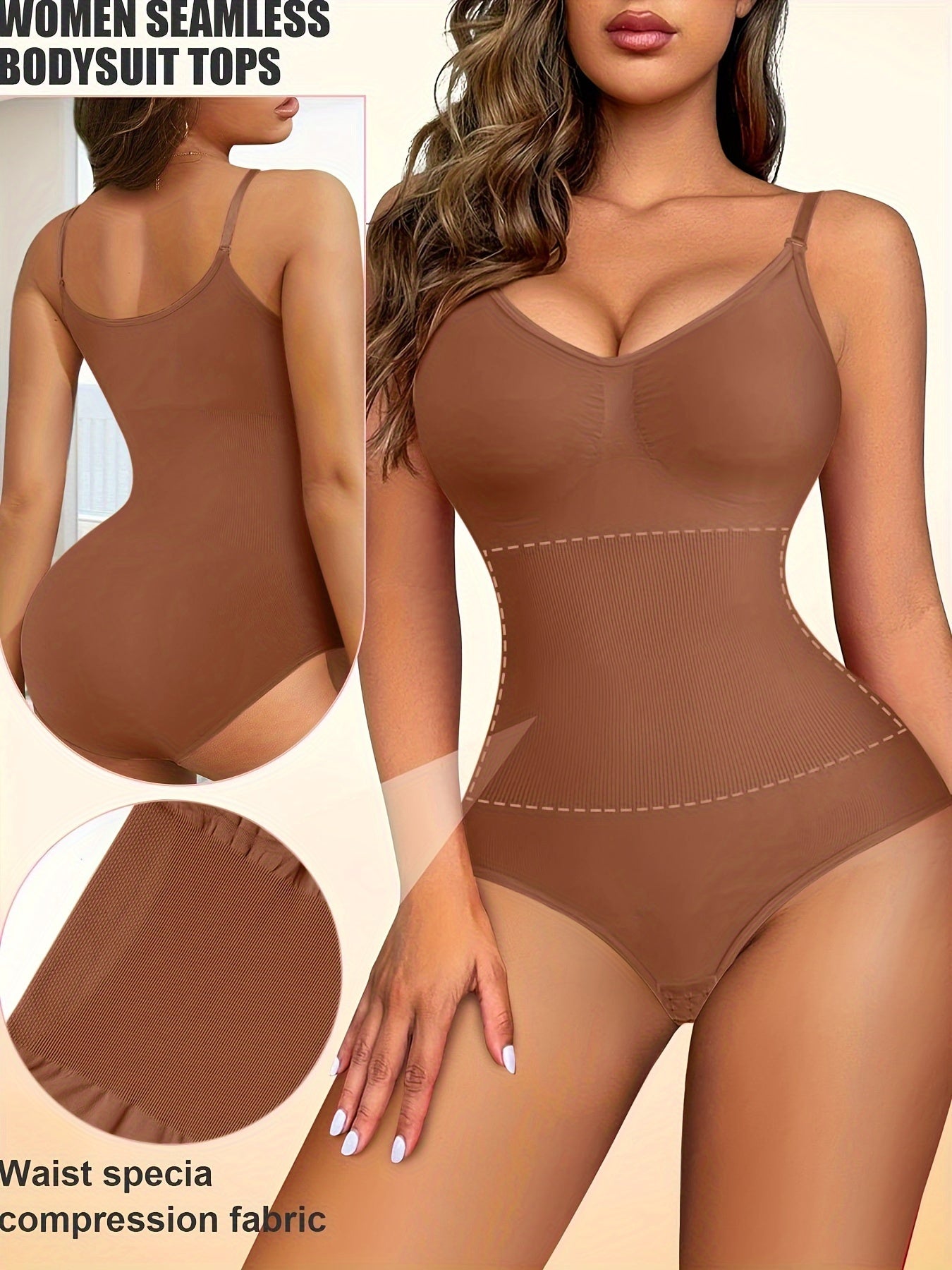 Women's Seamless Shaping Bodysuit | Tummy Control & Butt Lifting Slip