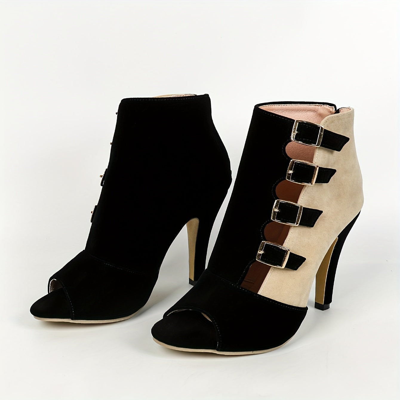 Women's Fashion Block Heel Pumps | Mary Jane Straps & Peep Toe