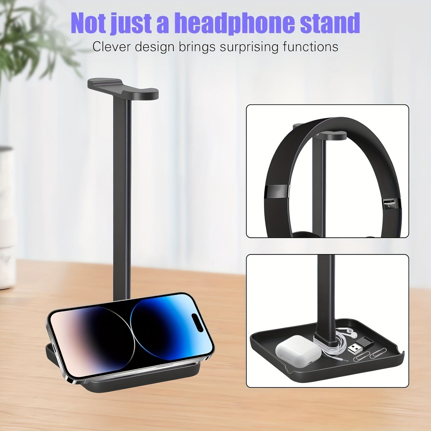 The All-in-One Headphone Dock | Phone Tray & Cable Management
