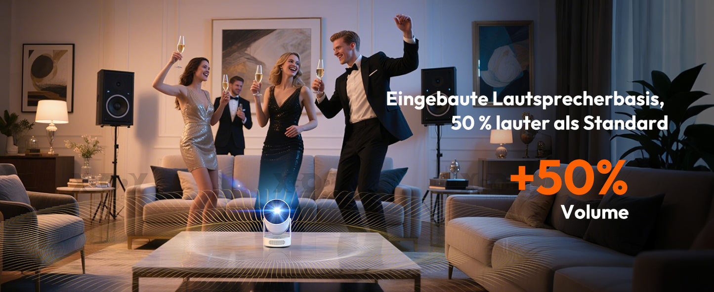 XGODY Gimbal Projector: 720P HD Smart Android Cinema