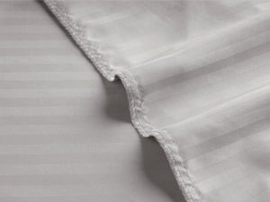 Good Nite King Duvet Cover Set - 200TC Stripe Pattern, Zipper Closure & Corner Ties