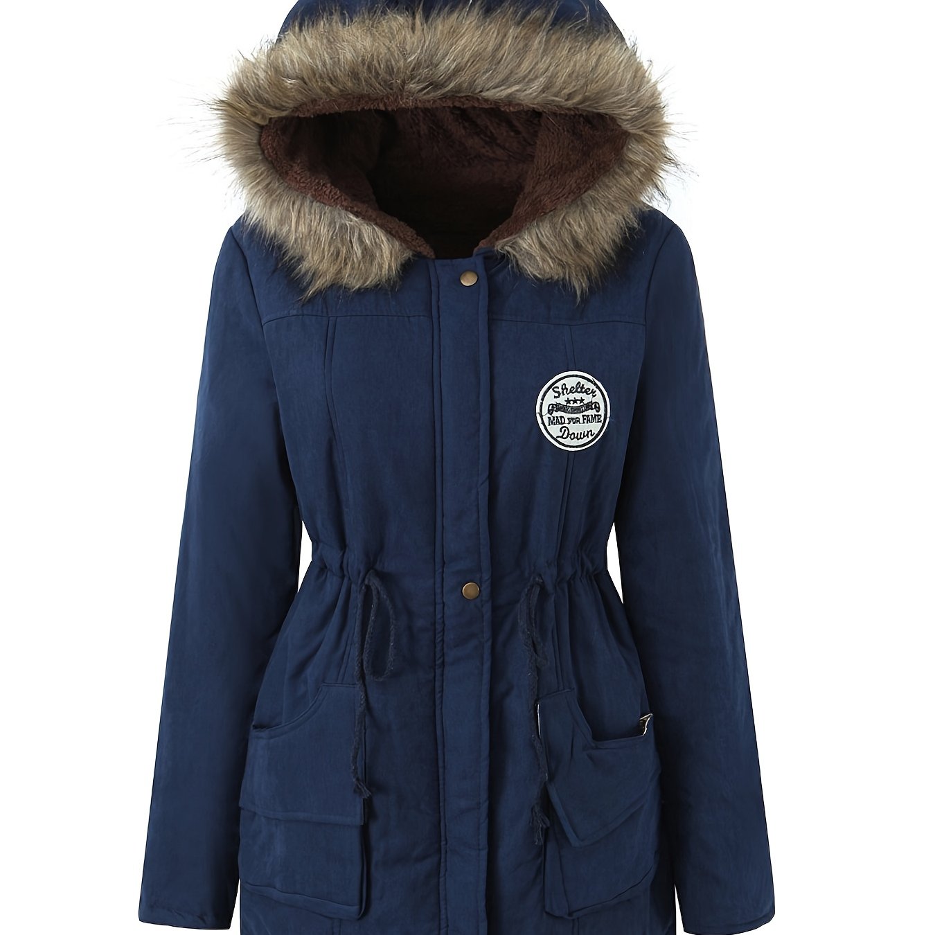 Women heavy duty hooded winter coat