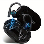 Active Pro Earbuds: Earhook Design for Running & Gym | LED Case Included