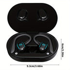 Active Pro Earbuds: Earhook Design for Running & Gym | LED Case Included