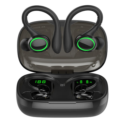 TWS Earhook Earbuds | Waterproof, Noise Cancelling with LED Case