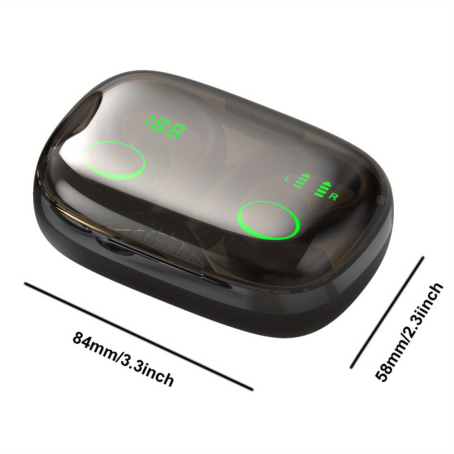 TWS Earhook Earbuds | Waterproof, Noise Cancelling with LED Case