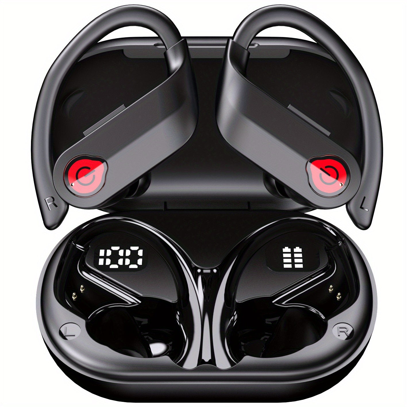 Secure-Fit Sport Earbuds | Ergonomic Earhook, Sweat-Resistant & Hi-Fi Sound