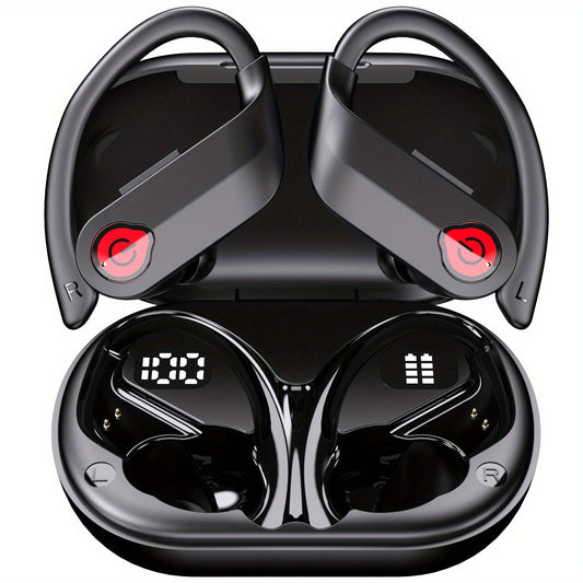 Secure-Fit Sport Earbuds | Ergonomic Earhook, Sweat-Resistant & Hi-Fi Sound