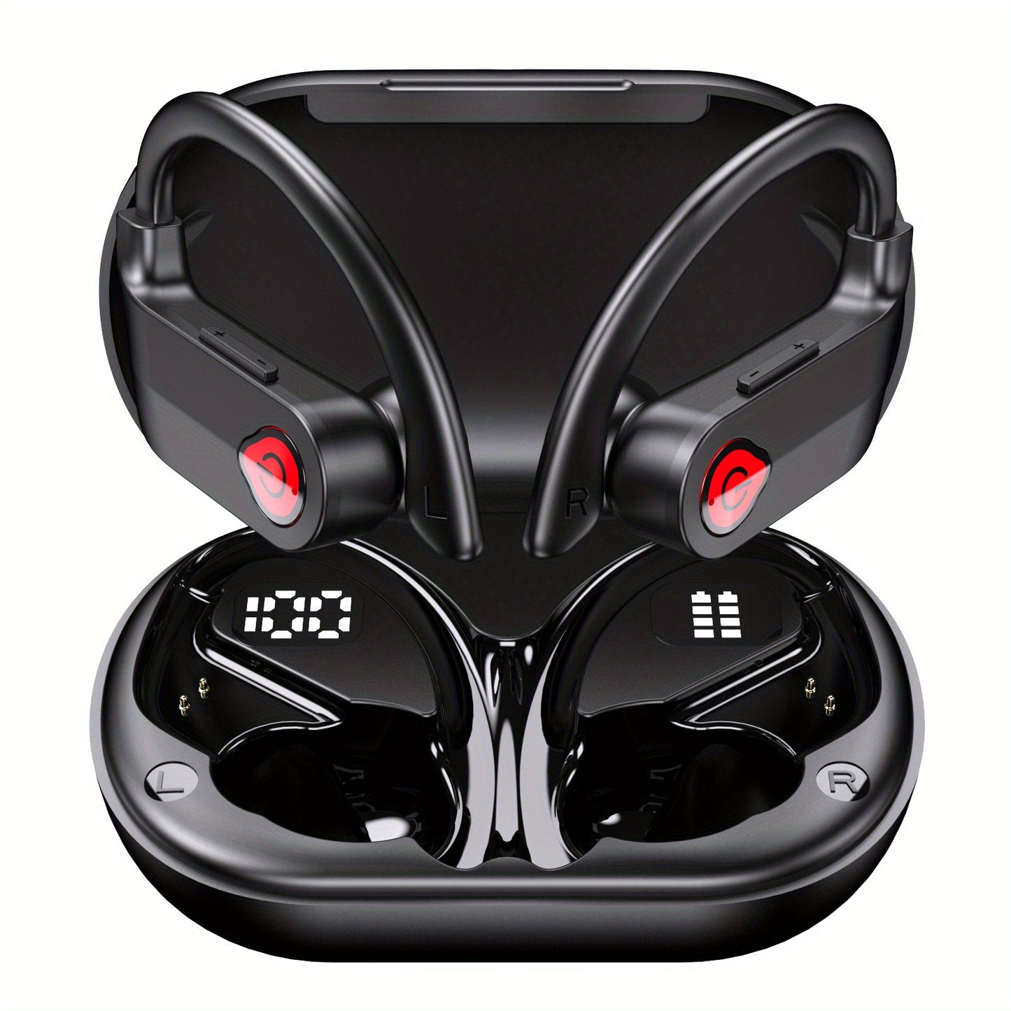 Secure-Fit Sport Earbuds | Ergonomic Earhook, Sweat-Resistant & Hi-Fi Sound