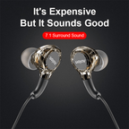 Transparent Wired Earbuds - HD Gaming & Sports Earphones, Secure Fit, Sweat-Resistant