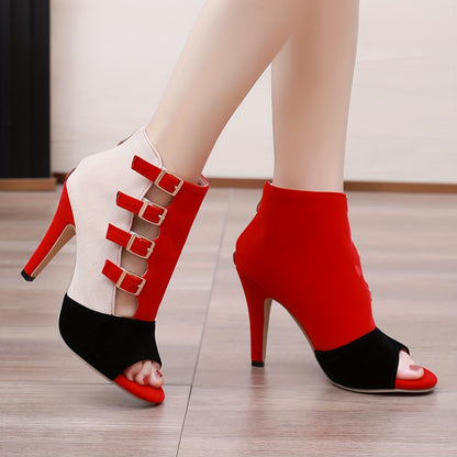 Women's Fashion Block Heel Pumps | Mary Jane Straps &amp; Peep Toe