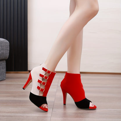Women's Fashion Block Heel Pumps | Mary Jane Straps &amp; Peep Toe