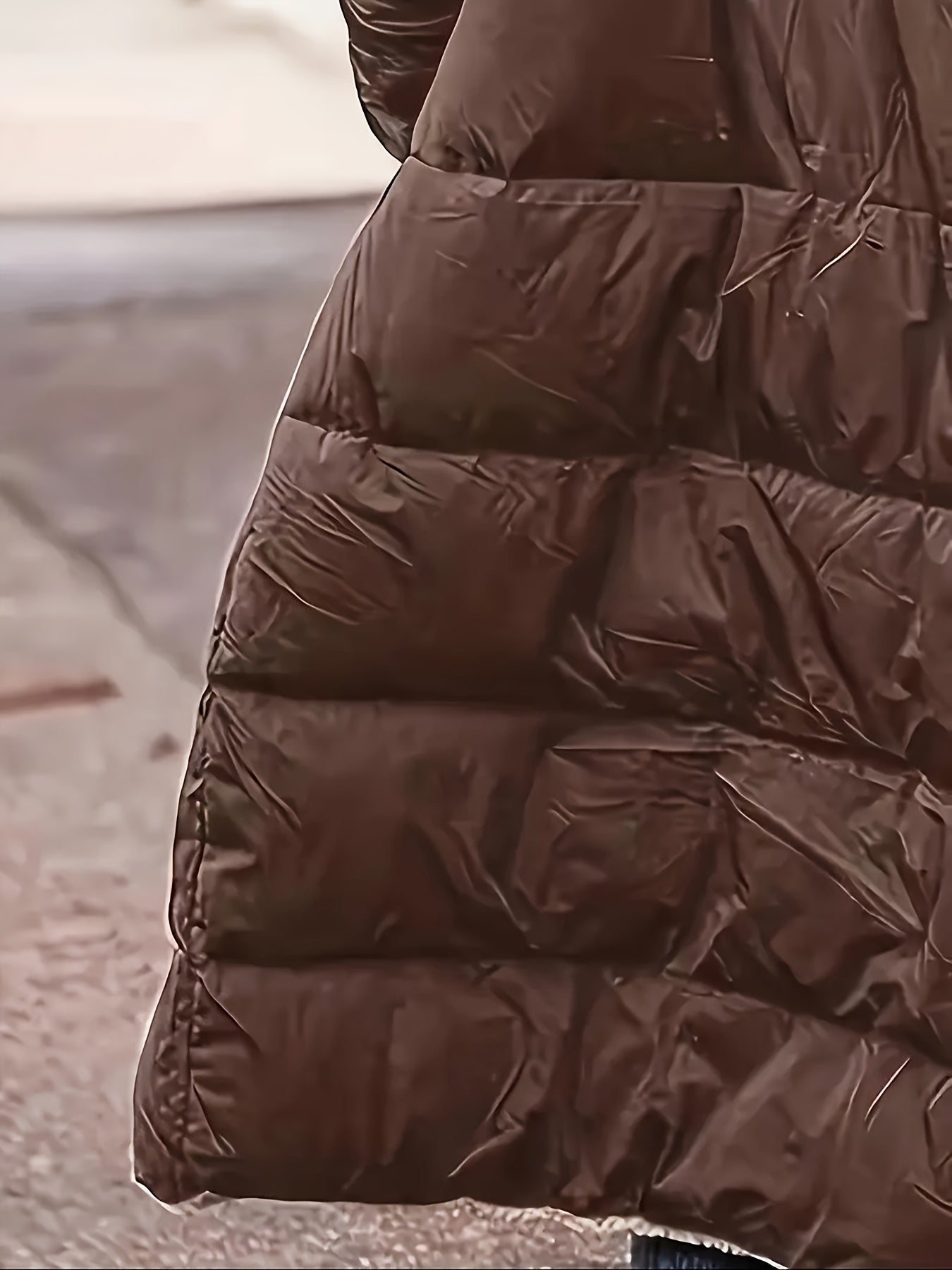 Women's Fleece-Lined Hooded Jacket | Long Winter Coat with Zipper Closure