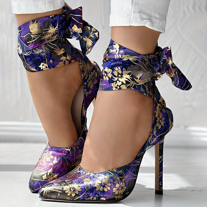 CBI STYLE Women's Floral Stiletto High Heels