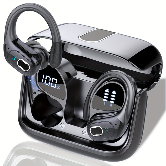 Aptkdoe 75H Sport Earbuds with ENC Noise Cancellation & LED Power Display