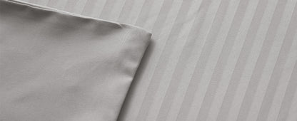 Good Nite King Duvet Cover Set - 200TC Stripe Pattern, Zipper Closure & Corner Ties