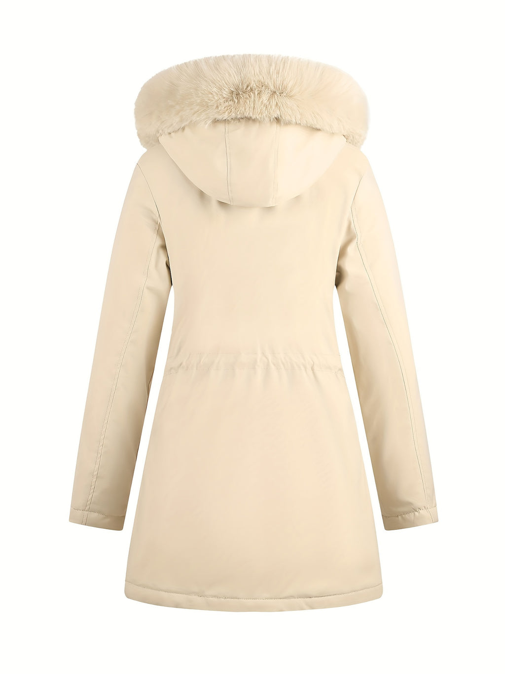 Women's Hooded Fleece | Mid-Long Windproof Coat