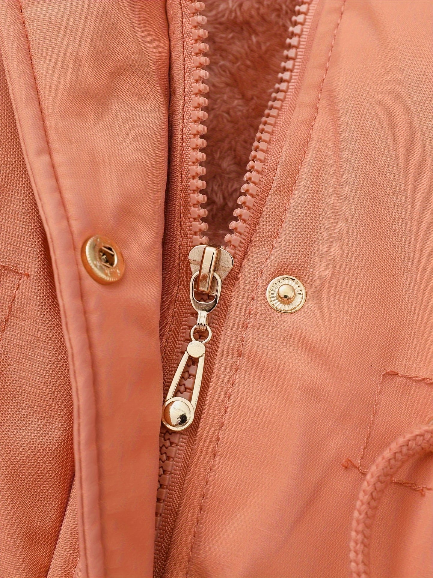 Women's Hooded Fleece | Mid-Long Windproof Coat