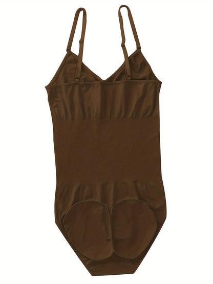 Women's Slimming Bodysuit - Boat Neck Shapewear with Snap Crotch