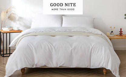 Good Nite  Duvet Cover Set - Soft Microfiber Bedding with Pillowcases, Breathable Quilt Cover