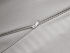 Good Nite King Duvet Cover Set - 200TC Stripe Pattern, Zipper Closure & Corner Ties